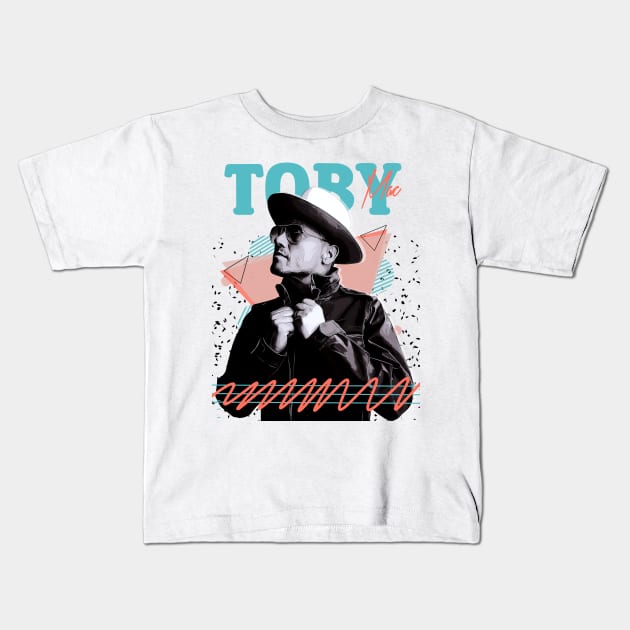 TobyMAC Fan Art Retro Design // Vintage Kids T-Shirt by Nandin Putri